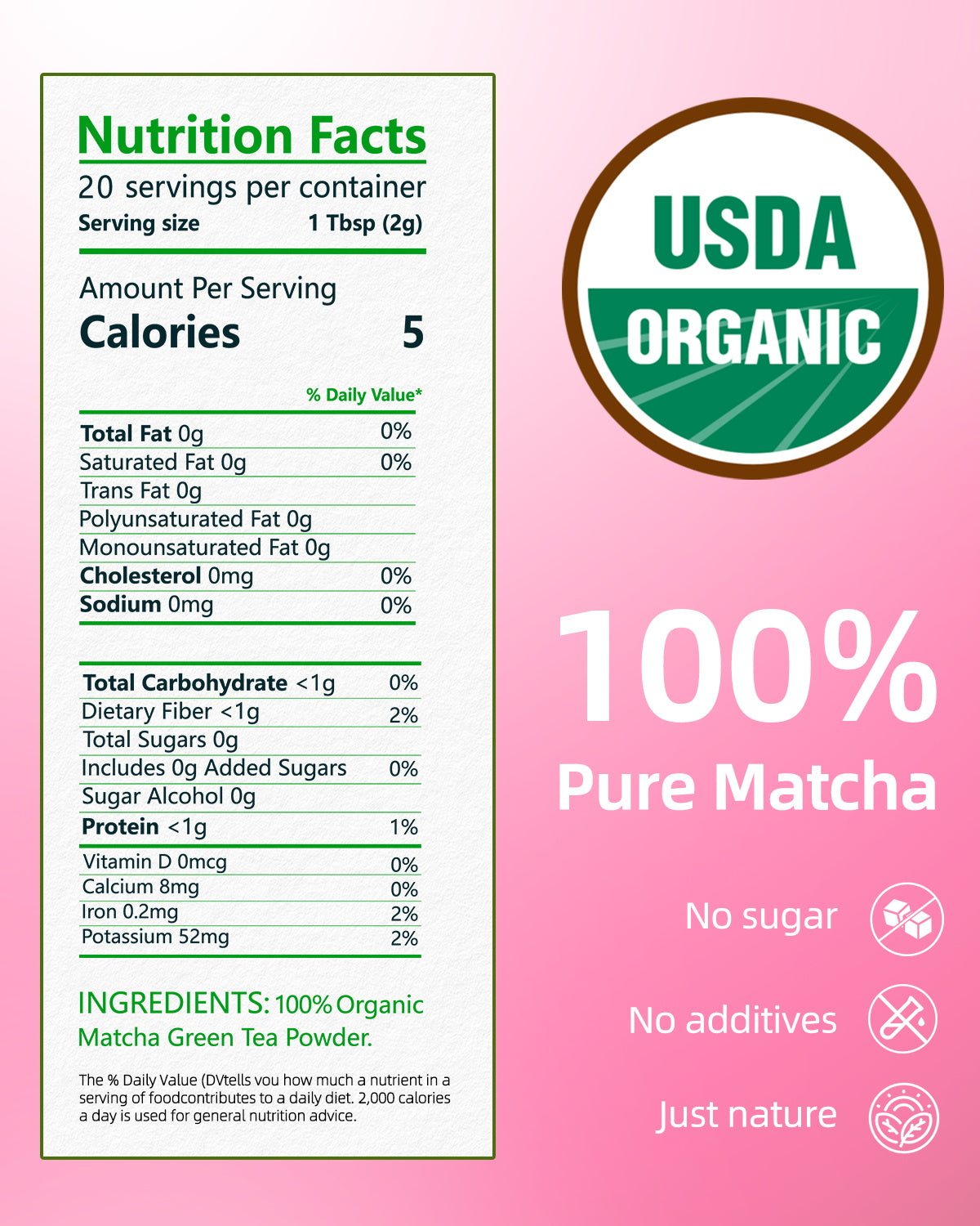 35°N MATCHA Organic Ceremonial Grade Matcha Powder, USDA Certified, 100% Pure Green Tea, No Additives, First Harvest, High in Antioxidants, L-Theanine & EGCG, Smooth Taste for Lattes & Baking, 1.4oz (40g)