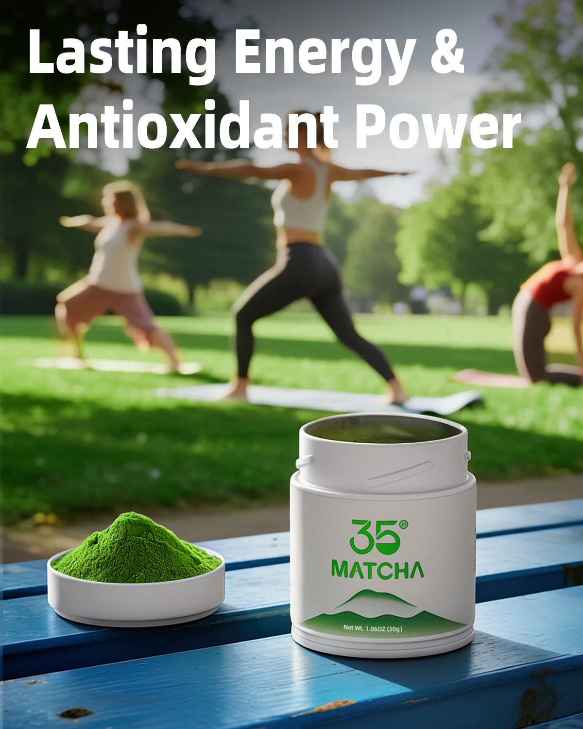 35°N Matcha,Japanese Culinary Matcha, Powdered Green Tea, 30g